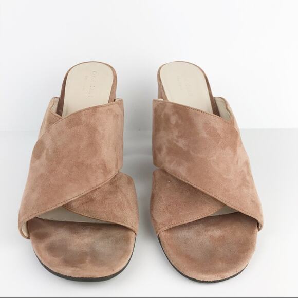 COLE HAAN Suede Block Heel Sandal - Picture 5 of 8